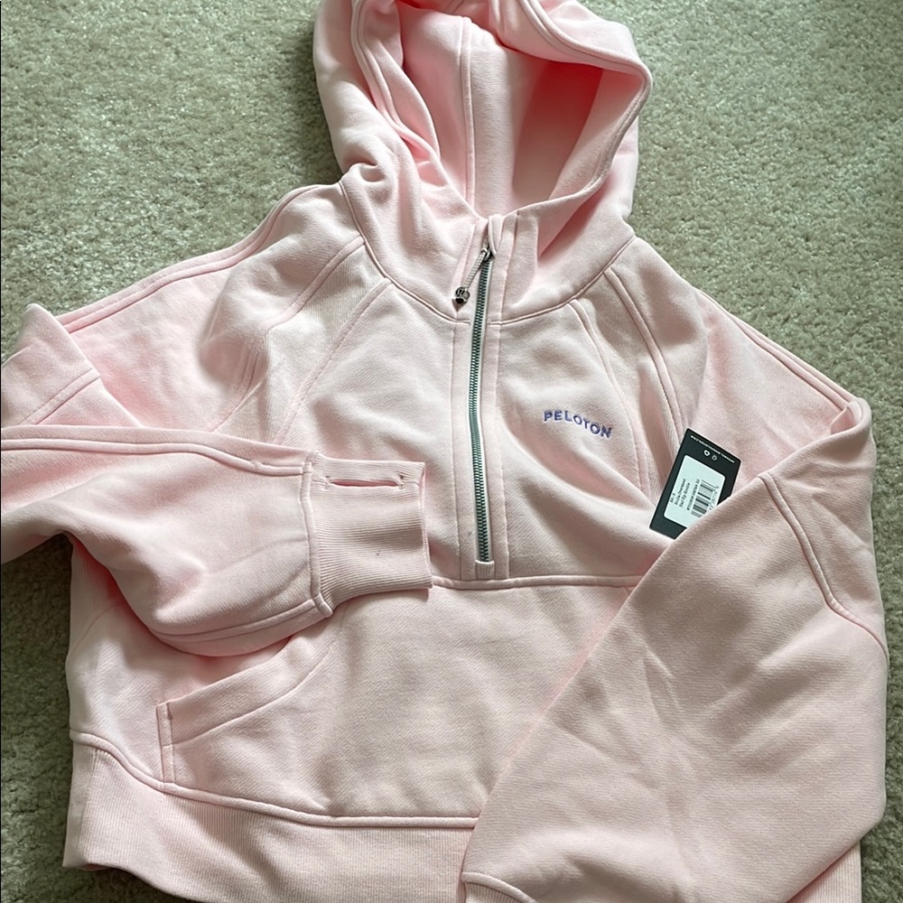 NWT lululemon scuba oversized half zip hoodie size XS/S strawberry milkshake
